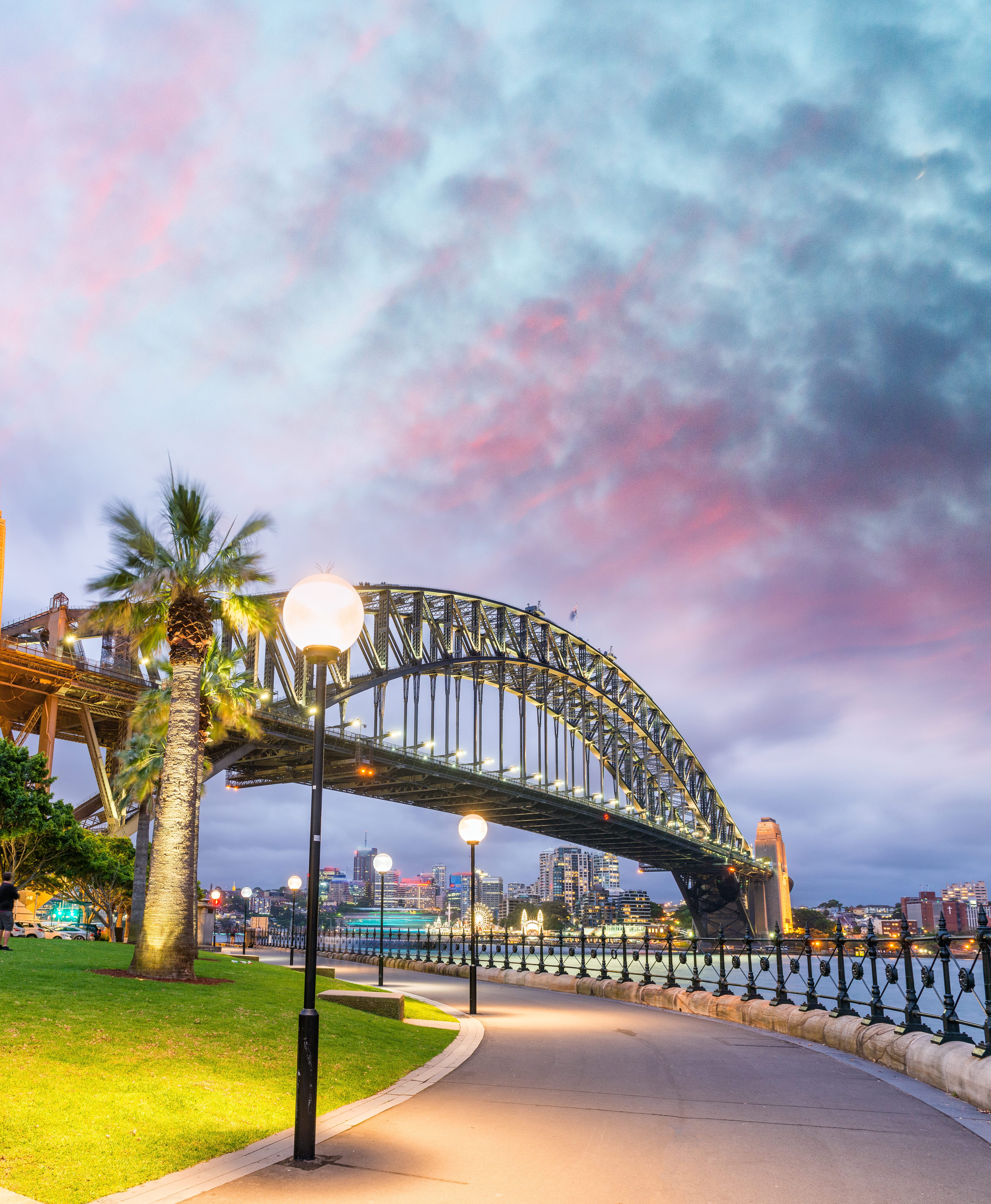 Sydney Harbour Bridge at sunset