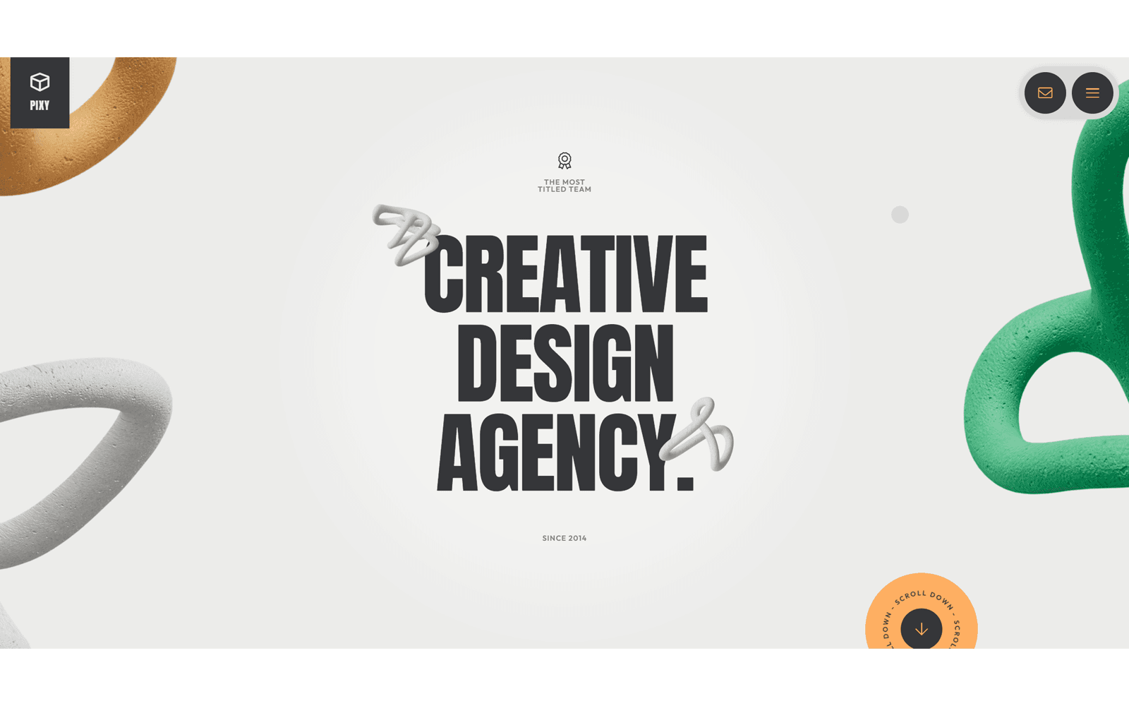 Creative design website example by Webhost Media
