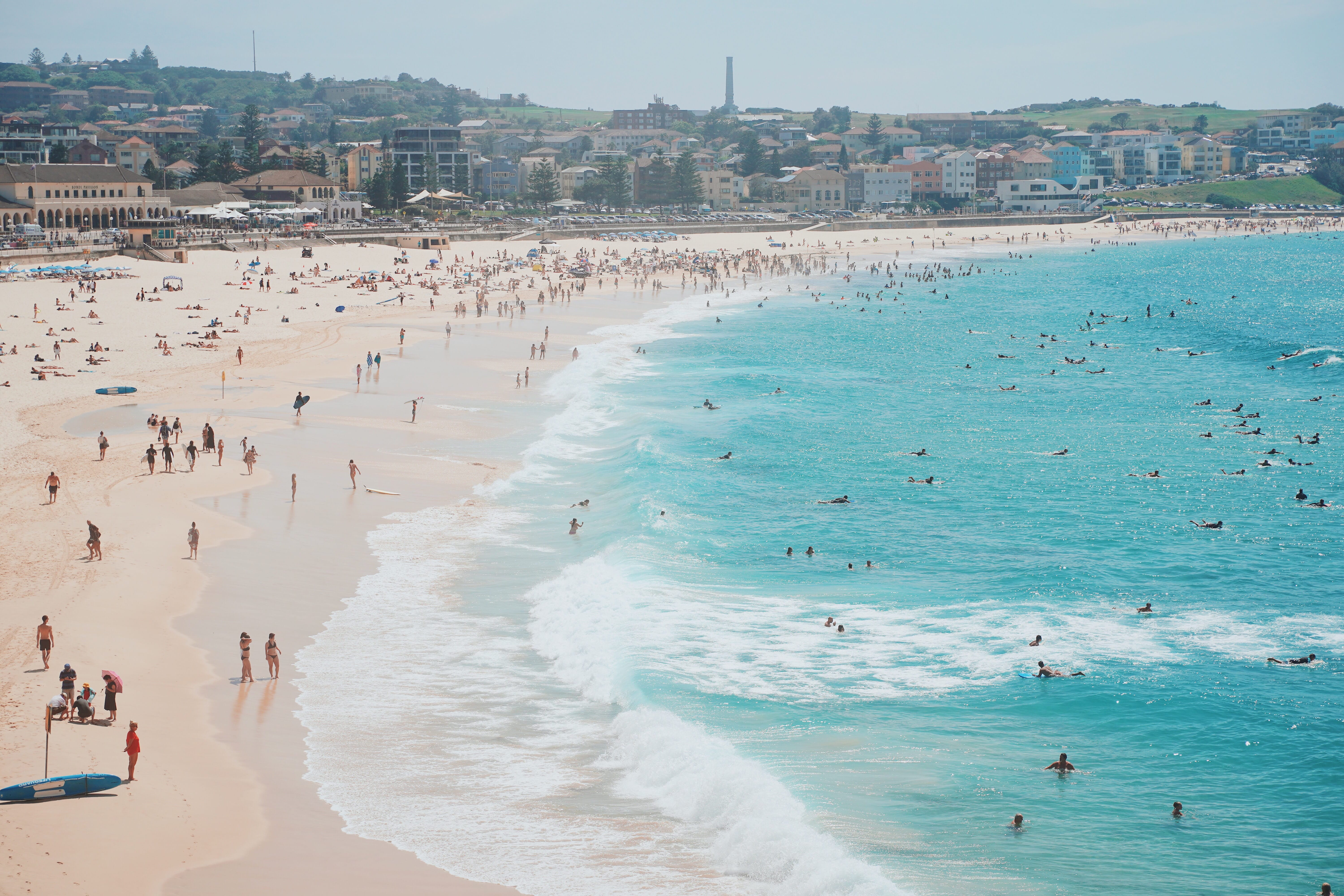 People on Bondi Beach